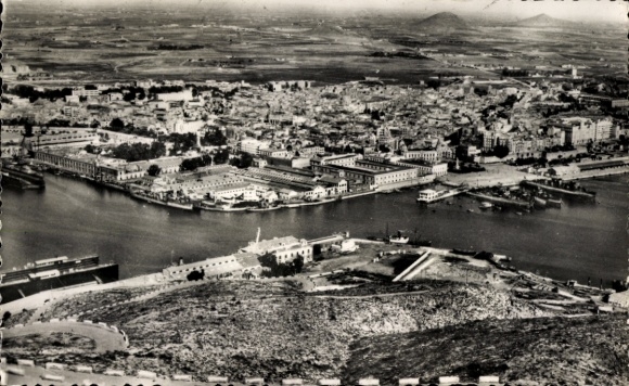 Postcard Cartagena Murcia Spain, general view, harbor
