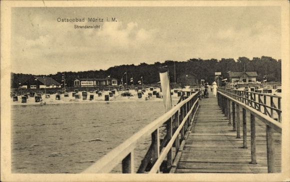 Baltic Sea resort Graal Müritz, pier to the beach
