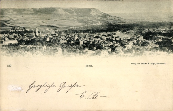 View of Jena in Thuringia, published by Zedler & Vegel, 130