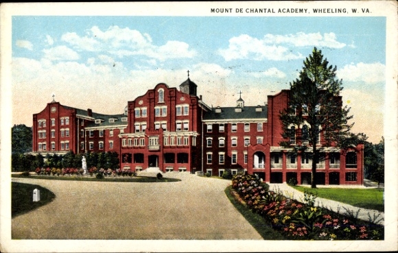 Postcard Wheeling West Virginia USA, Mount de Chantal Academy