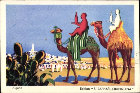 PC Algeria, camel rider, advertising, St. Raphael Quinquina