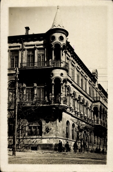 Postcard Baku, Azerbaijan, building, street