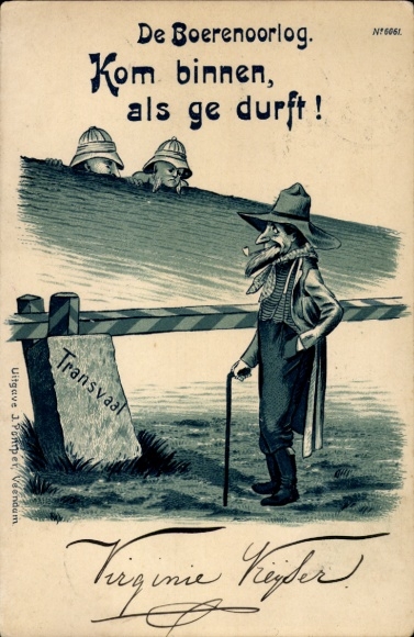 Chromo-Litho De Boerenoorlog, Kom innen, as allowed, Transvaal