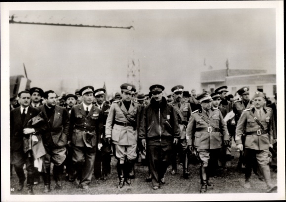 Photo H. Hoffmann, Tirana Albania, Italian Foreign Minister Count Ciano visiting, April 1939