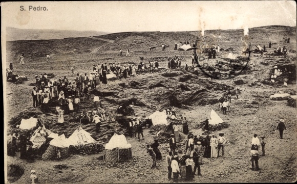 Postcard San Pedro Cape Verde, Market