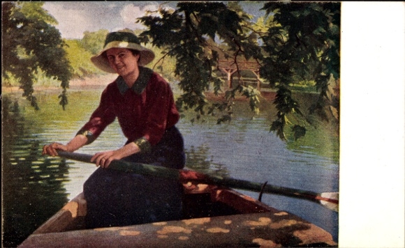 Artist Postcard Laszgallner, A Shady Spot