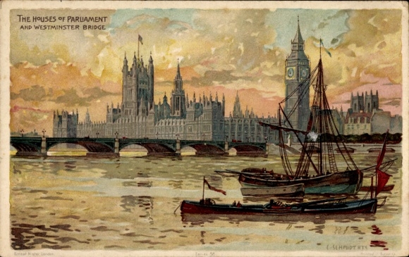 PC London City, Houses of Parliament, Westminster Bridge