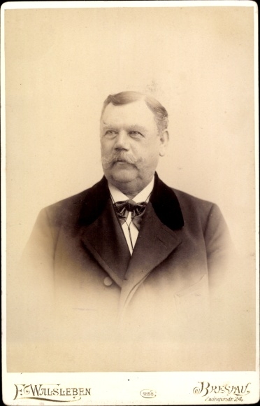 Cabinet photo Wrocław Breslau Silesia, man portrait