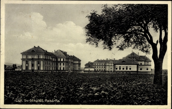 Postcard Liptovský Mikuláš Slovakia, Kasárňa