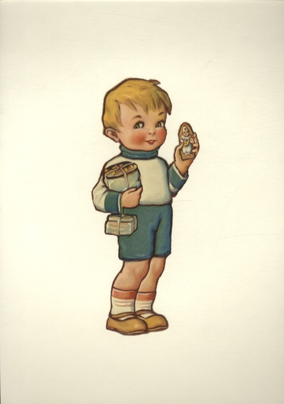 Wafer boy with gingerbread, size approx. 18.5 x 8 cm