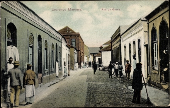 Postcard Maputo Lourenco Marques Mosambik, Rue da Gavea