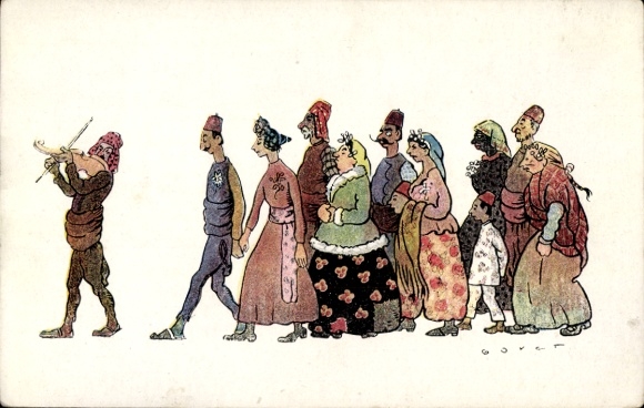 CPA Salonique Thessalonique Grèce, Une Noce au Village en fer blanc