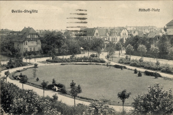AK Berlin Steglitz, Althoff-Platz